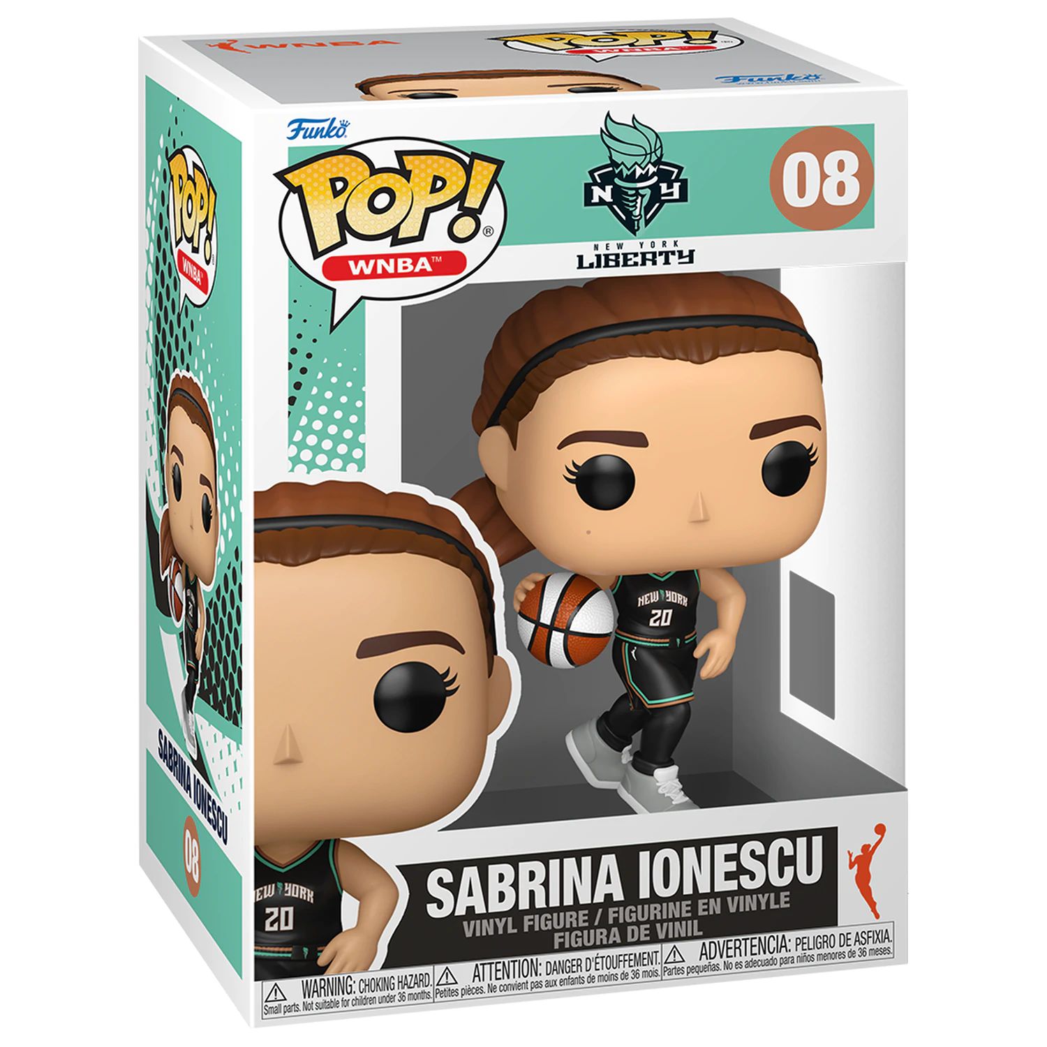 WNBA Legends Funko POP! Sports Vinyl Figure Liberty- Sabrina Ionescu 9 cm product photo