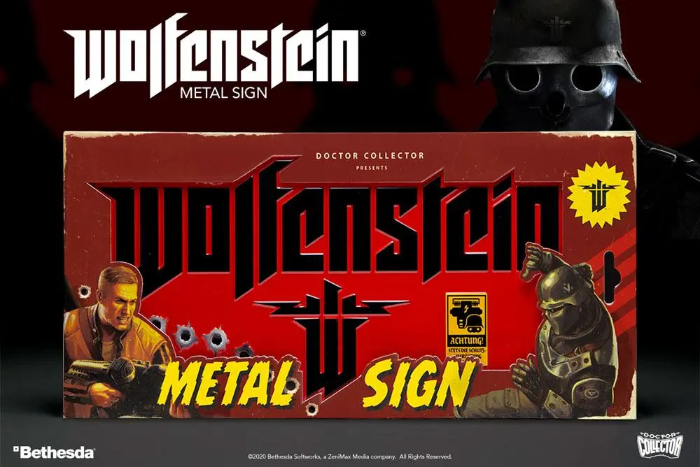 Wolfenstein Metal Sign The New Colossus product photo