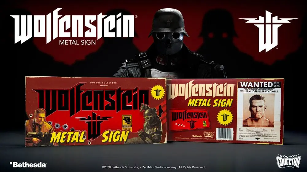 Wolfenstein Metal Sign The New Colossus product photo