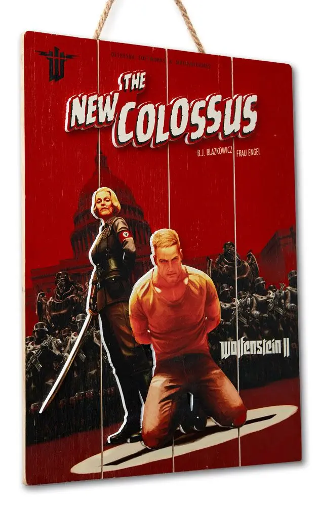 Wolfenstein WoodArts 3D Wooden Wall Art The New Colossus 30 x 40 cm product photo