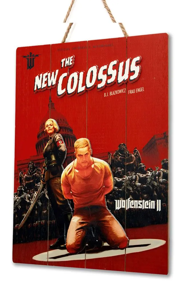 Wolfenstein WoodArts 3D Wooden Wall Art The New Colossus 30 x 40 cm product photo