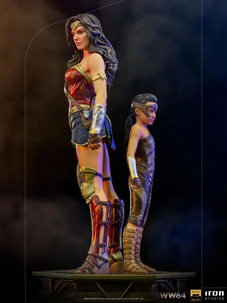 Wonder Woman 1984 Deluxe Art Scale Statue 1/10 Wonder Woman &amp; Young Diana 20 cm product photo