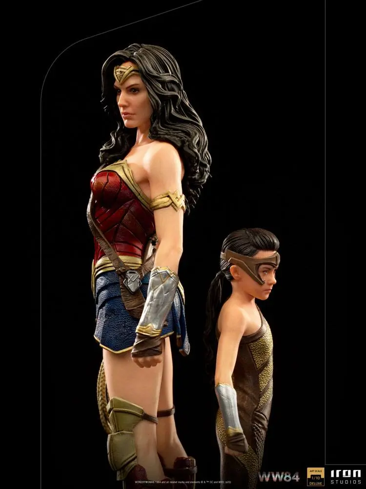 Wonder Woman 1984 Deluxe Art Scale Statue 1/10 Wonder Woman &amp; Young Diana 20 cm product photo