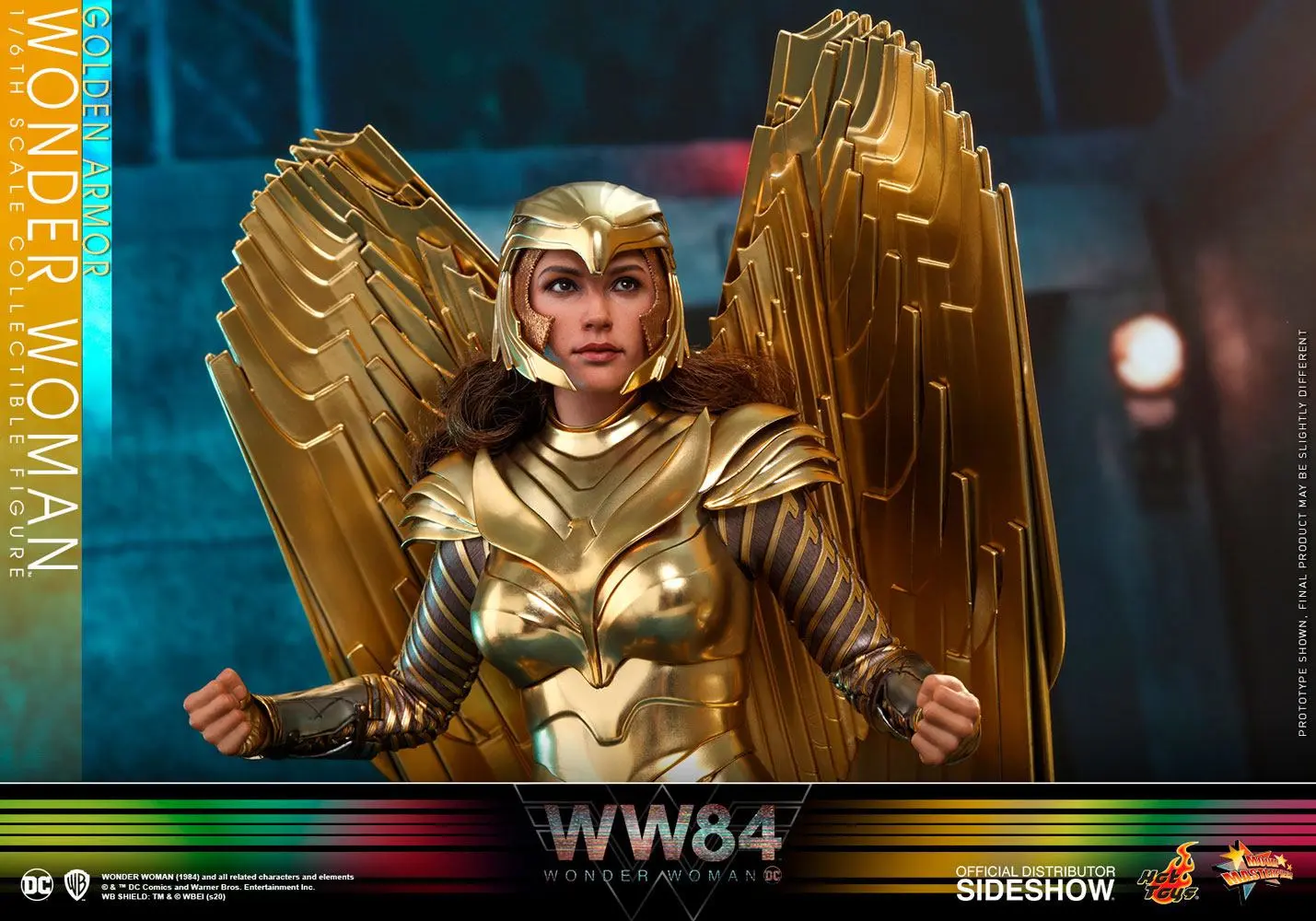 Wonder Woman 1984 Movie Masterpiece Action Figure 1/6 Golden Armor Wonder Woman 30 cm product photo