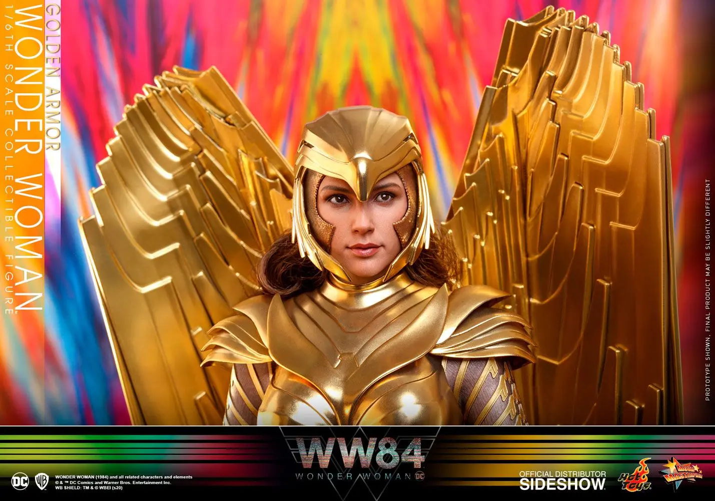Wonder Woman 1984 Movie Masterpiece Action Figure 1/6 Golden Armor Wonder Woman 30 cm product photo
