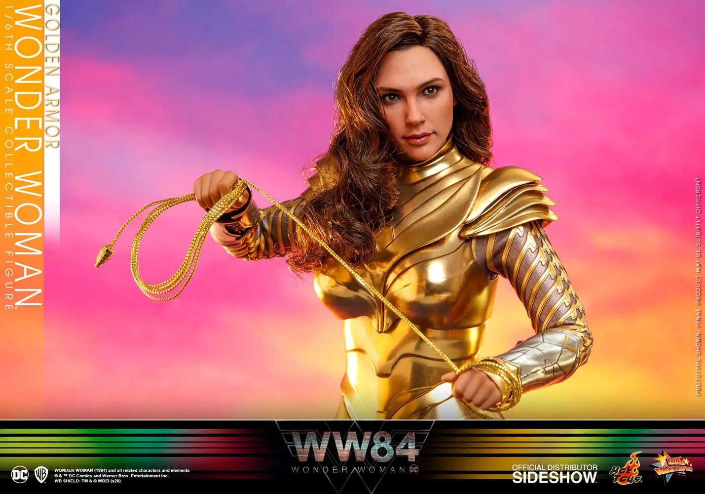 Wonder Woman 1984 Movie Masterpiece Action Figure 1/6 Golden Armor Wonder Woman 30 cm product photo