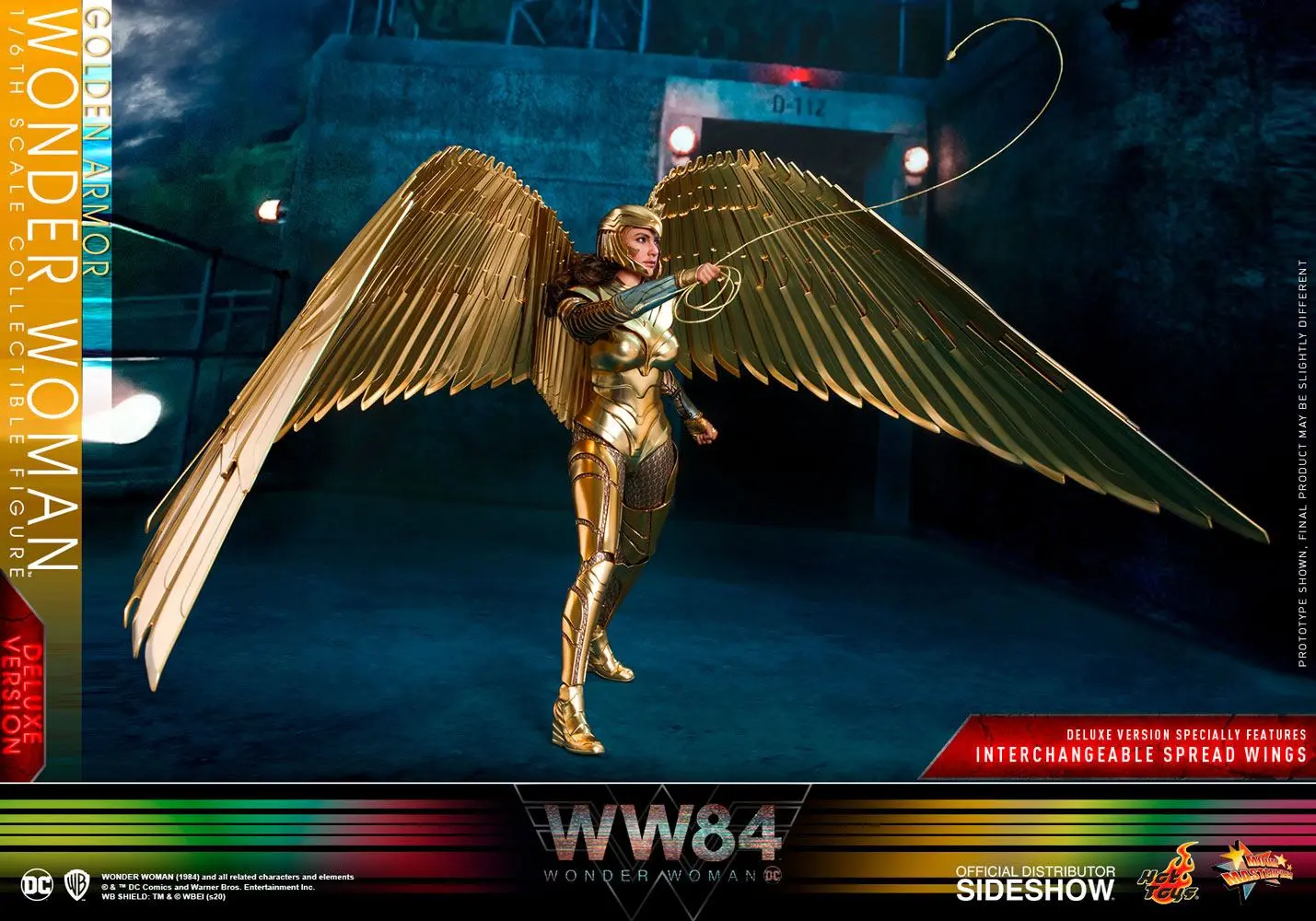 Wonder Woman 1984 Movie Masterpiece Action Figure 1/6 Golden Armor Wonder Woman (Deluxe) 30 cm product photo