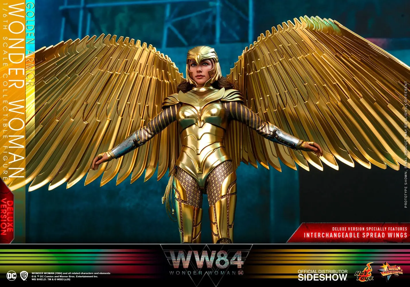 Wonder Woman 1984 Movie Masterpiece Action Figure 1/6 Golden Armor Wonder Woman (Deluxe) 30 cm product photo
