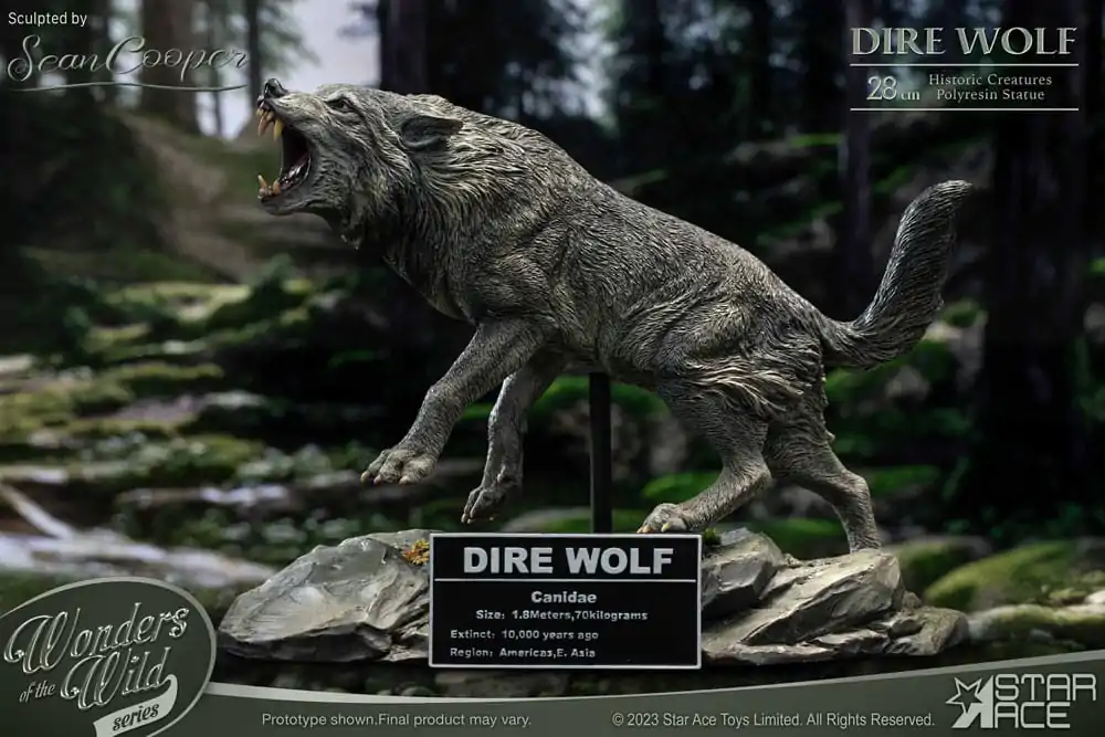 Wonders of the Wild Series Statue Dire Wolf 28 cm product photo