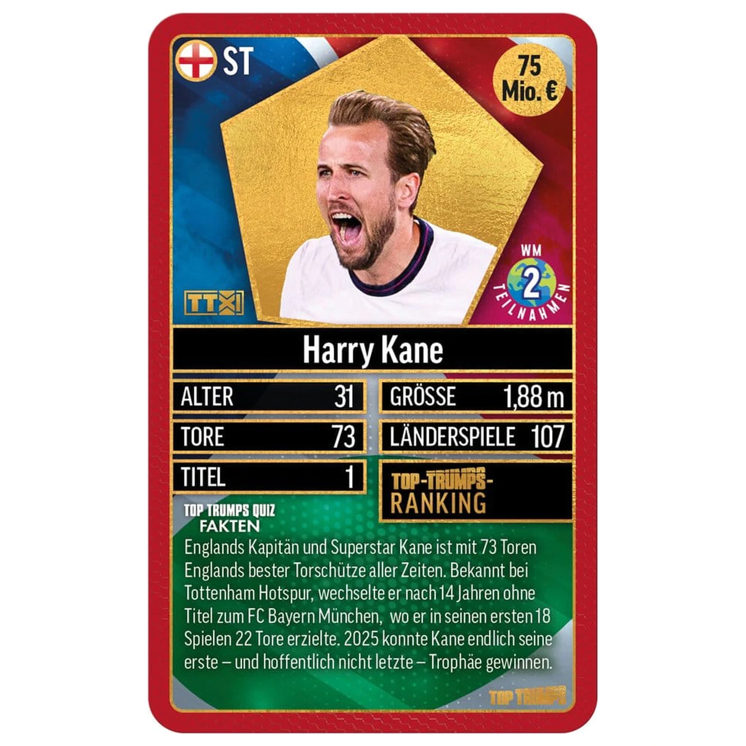 World Football Stars Card Game 200 Pack 1 *German Version* product photo