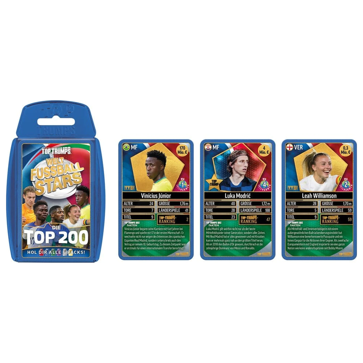 World Football Stars Card Game 200 Pack 2 *German Version* product photo