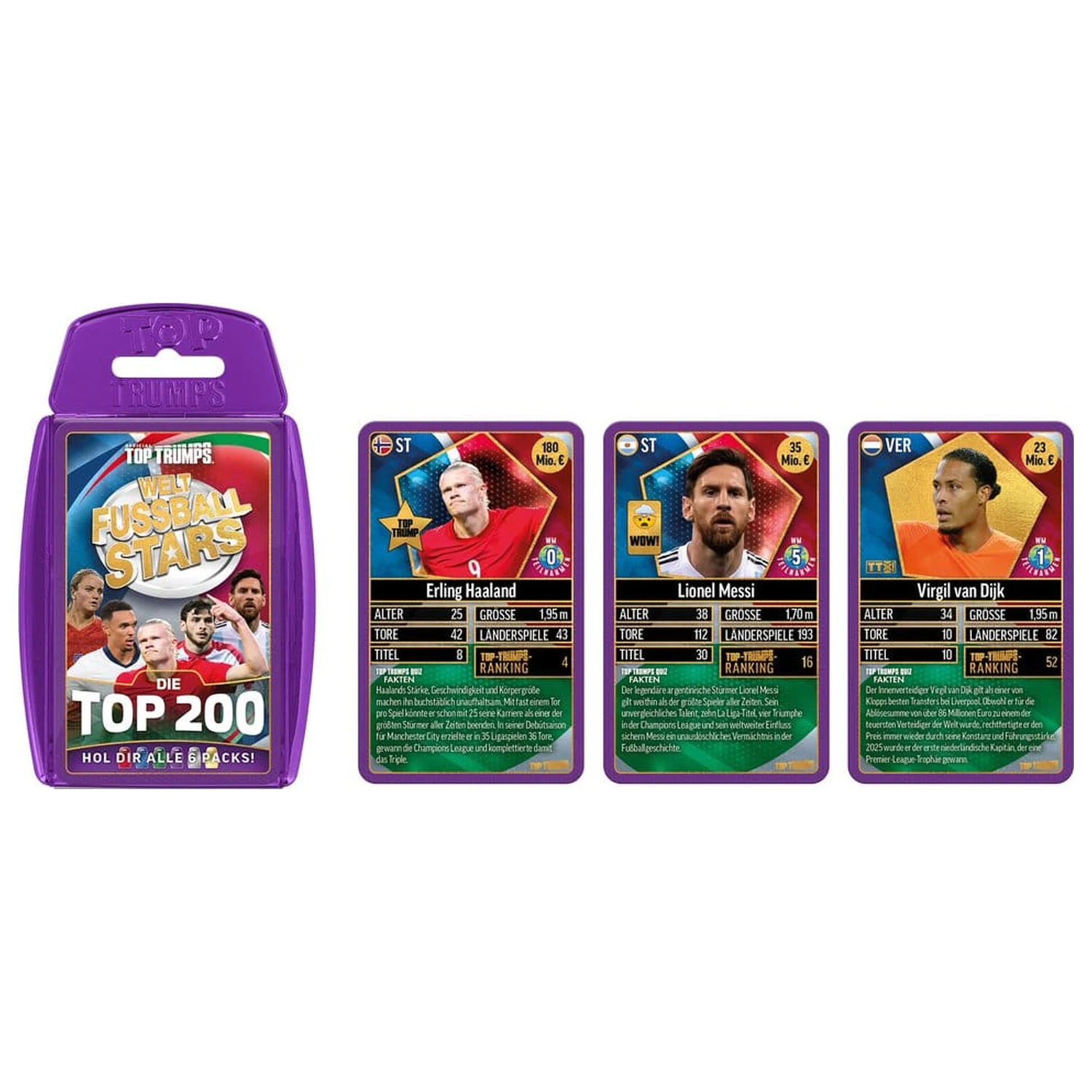 World Football Stars Card Game 200 Pack 4 *German Version* product photo