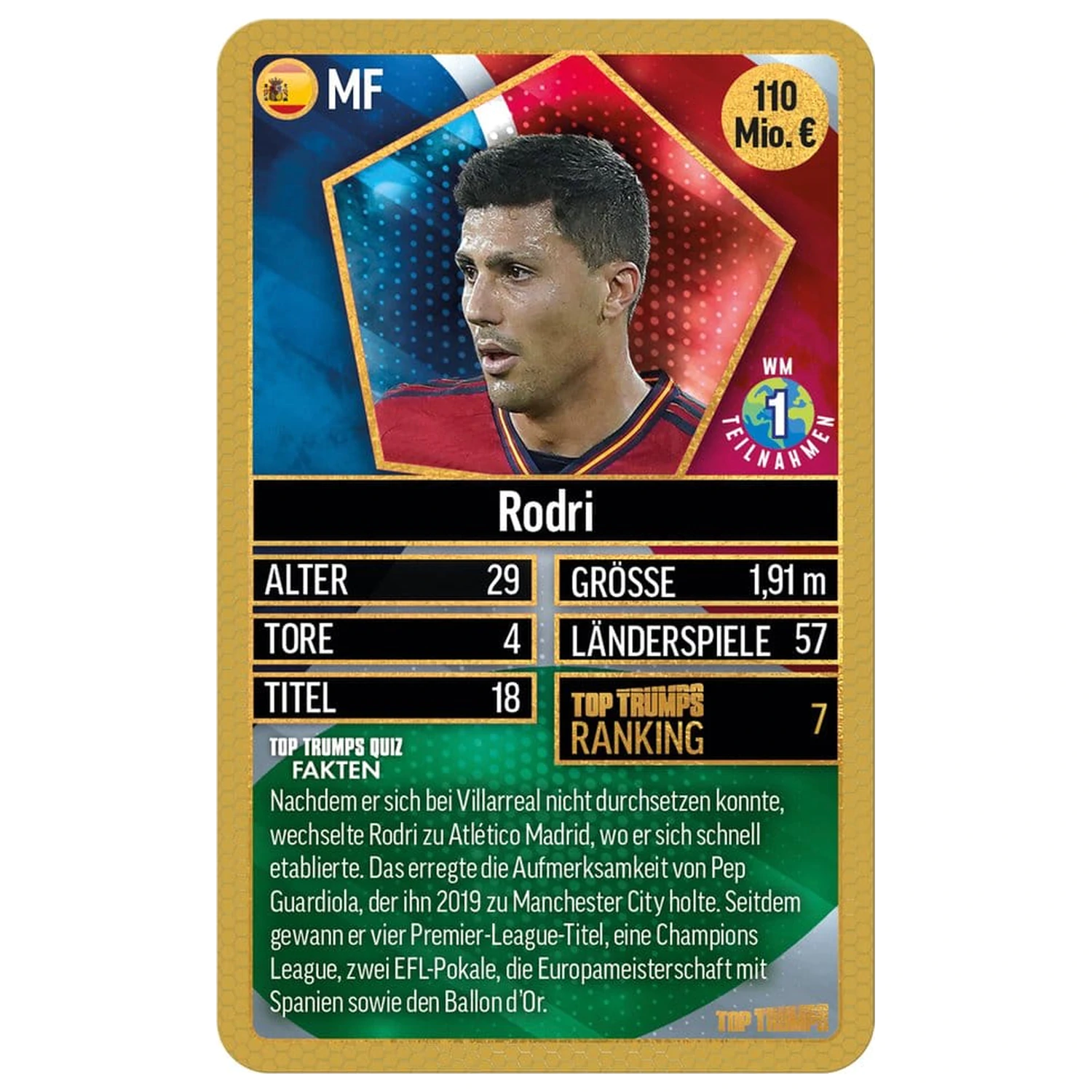 World Football Stars Card Game 200 Pack 6 *German Version* product photo