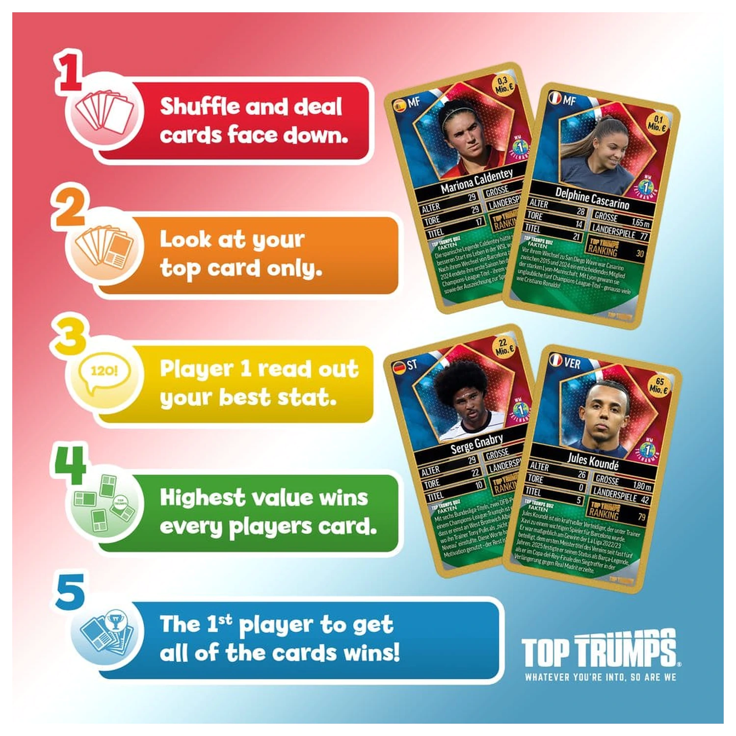 World Football Stars Card Game 200 Pack 6 *German Version* product photo