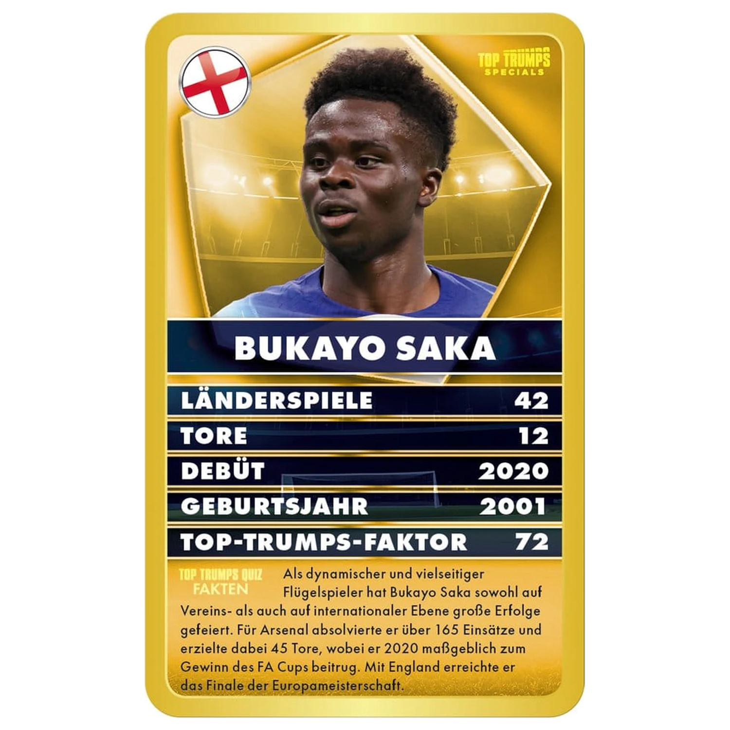 World Football Stars 6 Card Game Top Trumps *German Version* product photo