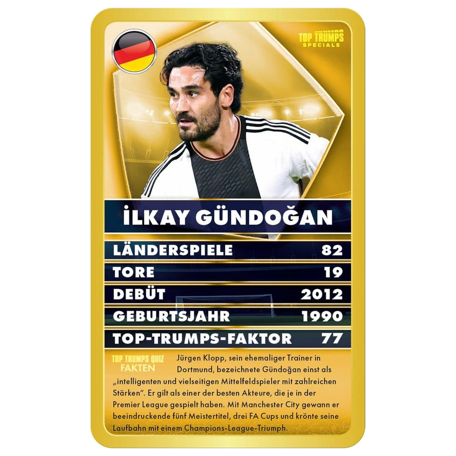 World Football Stars 6 Card Game Top Trumps *German Version* product photo