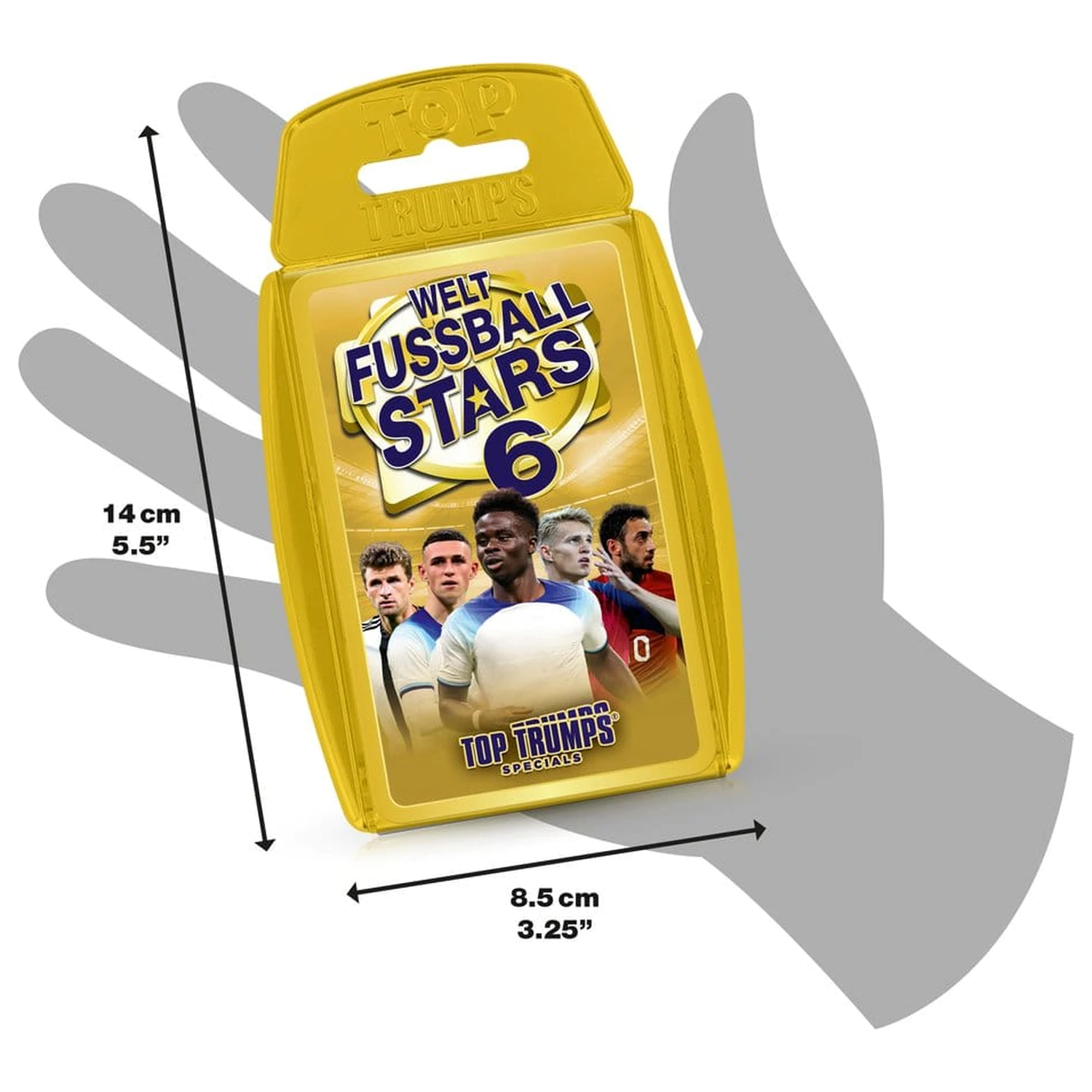 World Football Stars 6 Card Game Top Trumps *German Version* product photo