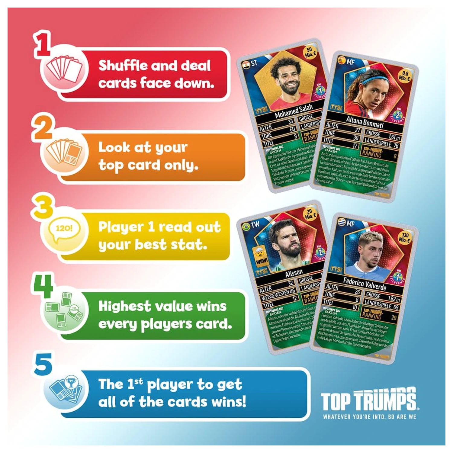 World Football Stars Card Game 200 Pack 5 *German Version* product photo