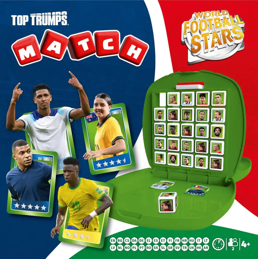 World football stars Top Trumps Match - The Crazy Cube Game Green Version product photo