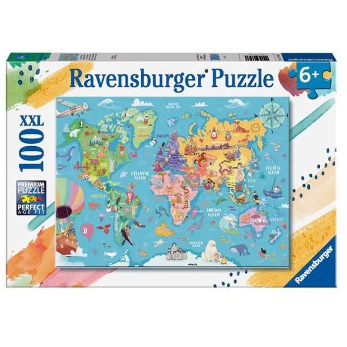 World Map puzzle 100pcs product photo