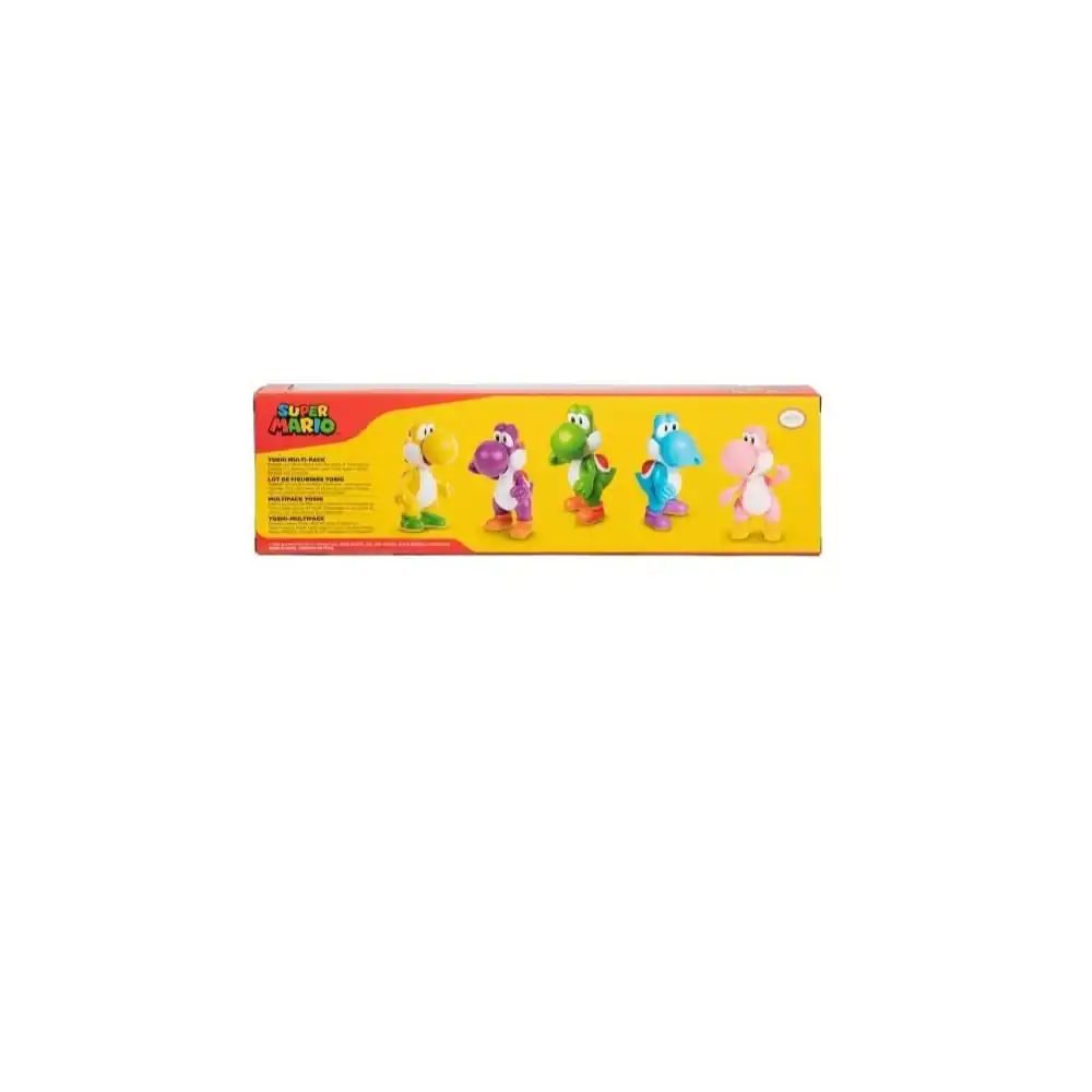 World of Nintendo Super Mario Mini Figure 5-Pack Super Mario Wiggler, Mario und Luigi 6 cm termékfotó