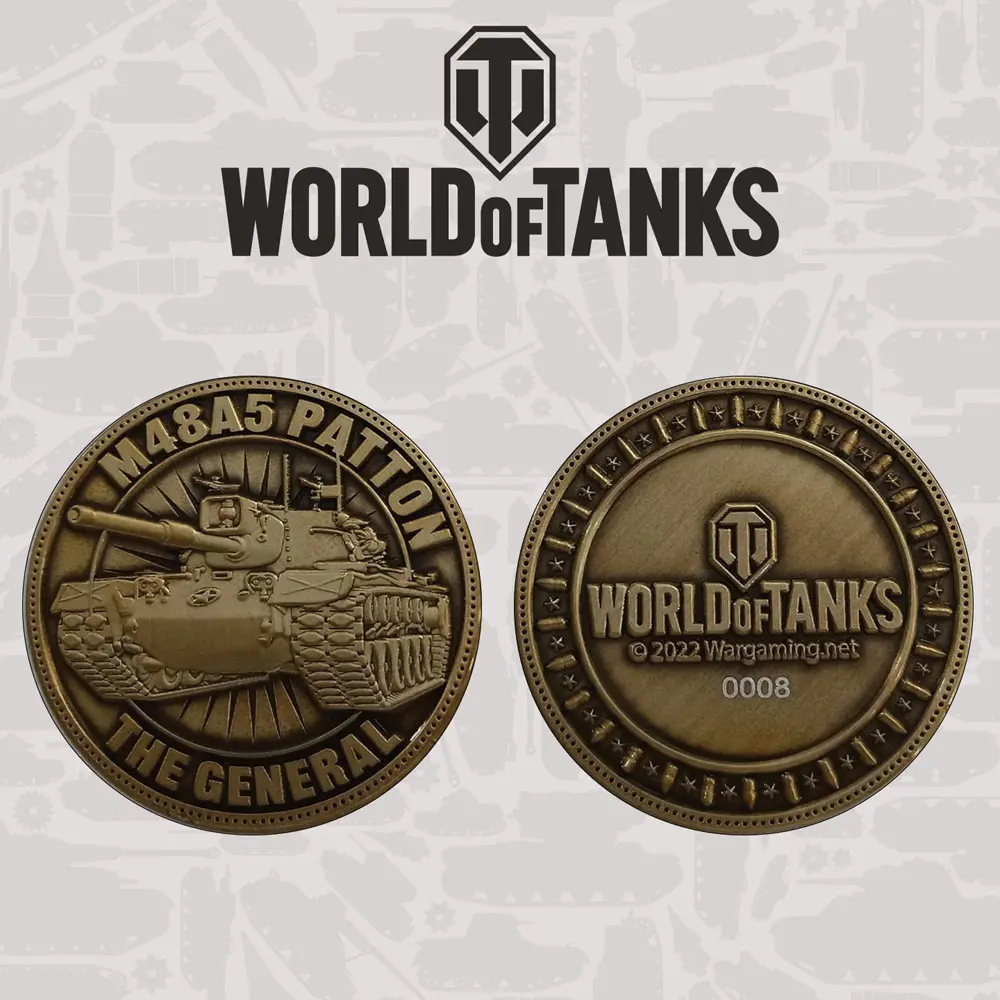 World of Tanks Collectable Coin Patton Tank Limited Editon product photo