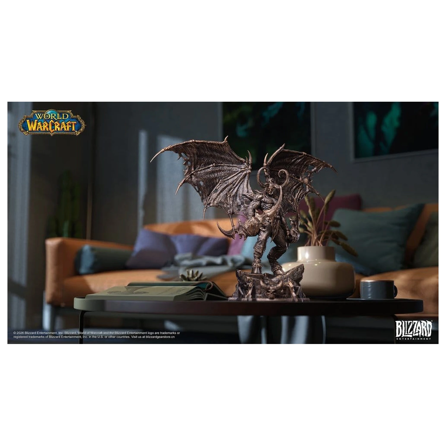 World of Warcraft 1/10 Scale Statue Illidan Stormrage (Bronze-Colored) 34 cm product photo