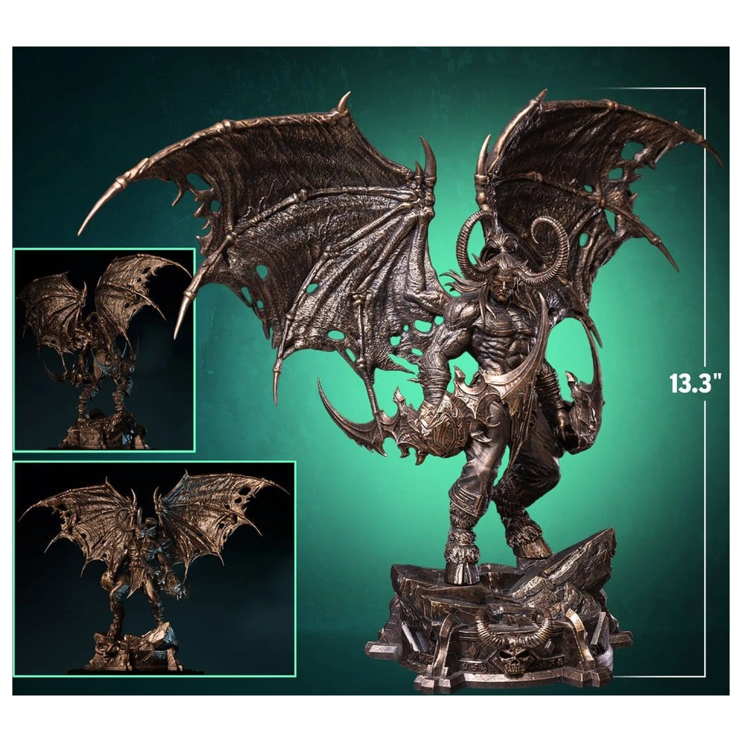 World of Warcraft 1/10 Scale Statue Illidan Stormrage (Bronze-Colored) 34 cm product photo