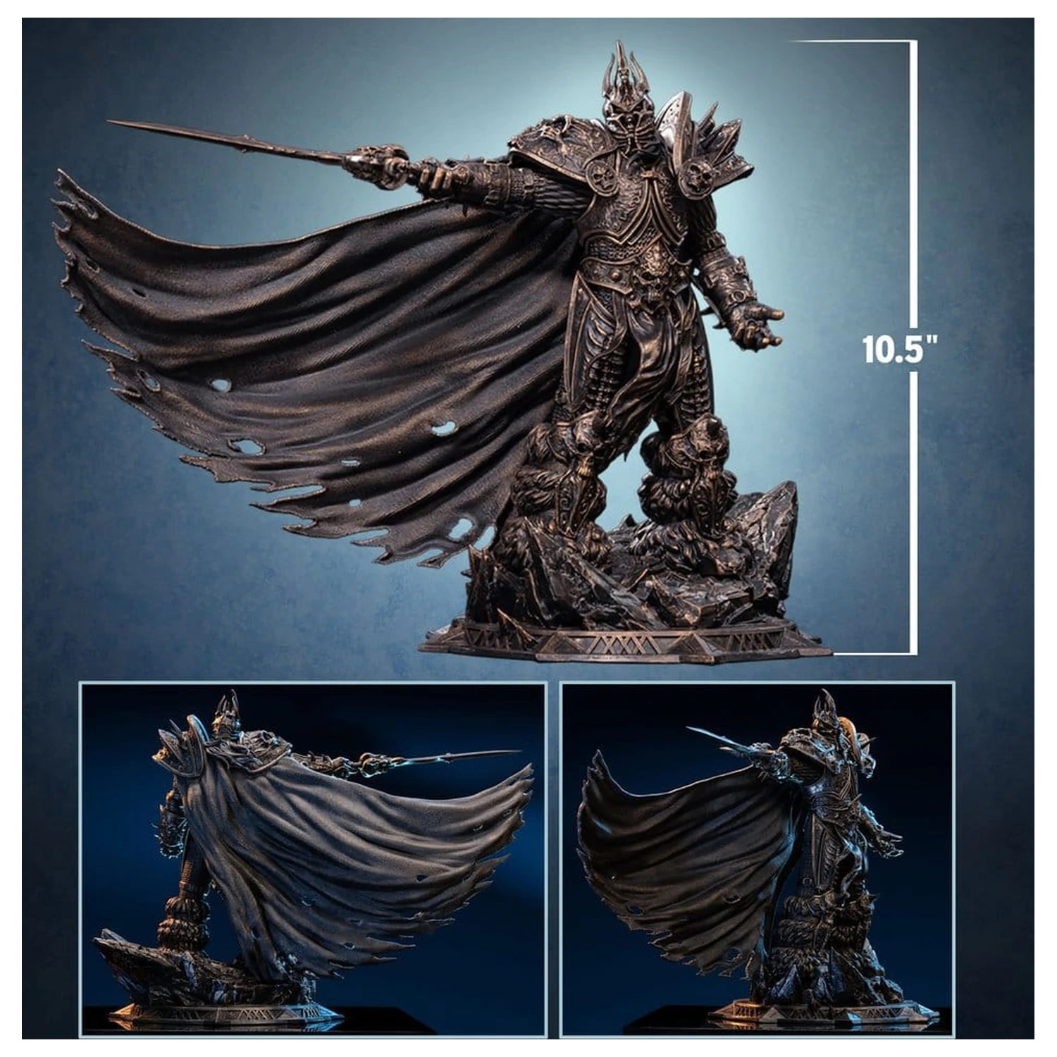 World of Warcraft Statue 1/10 The Lich King (Bronze-Colored Edition) 27 cm product photo