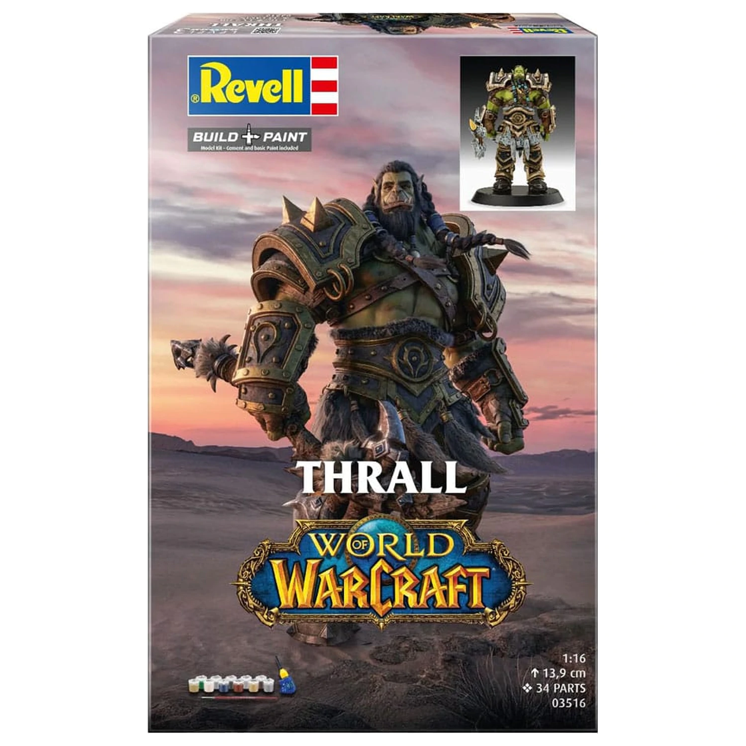 World of Warcraft Model Kit Gift Set 1/16 The Orc Thrall 13 cm product photo