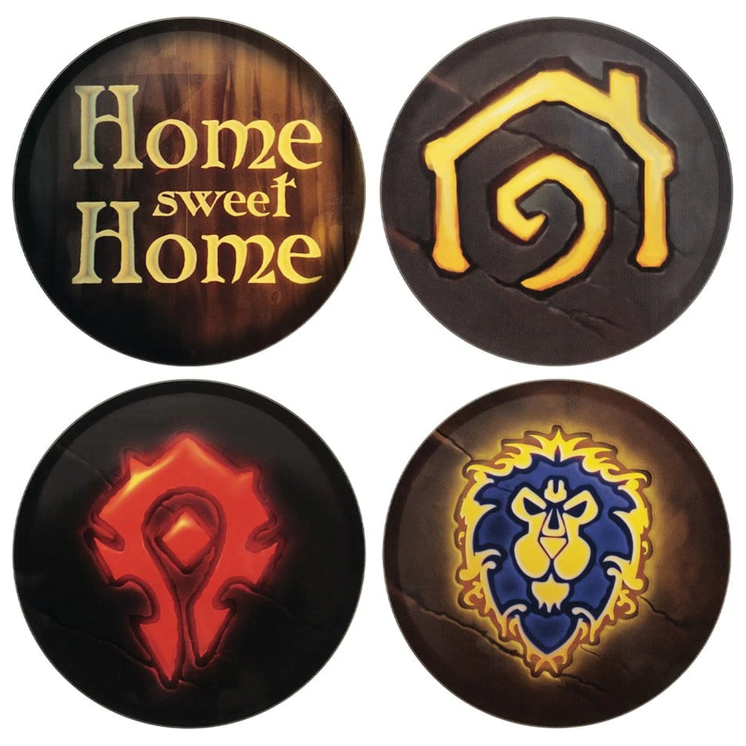 World of Warcraft Coaster 4-Pack Printed Metal product photo