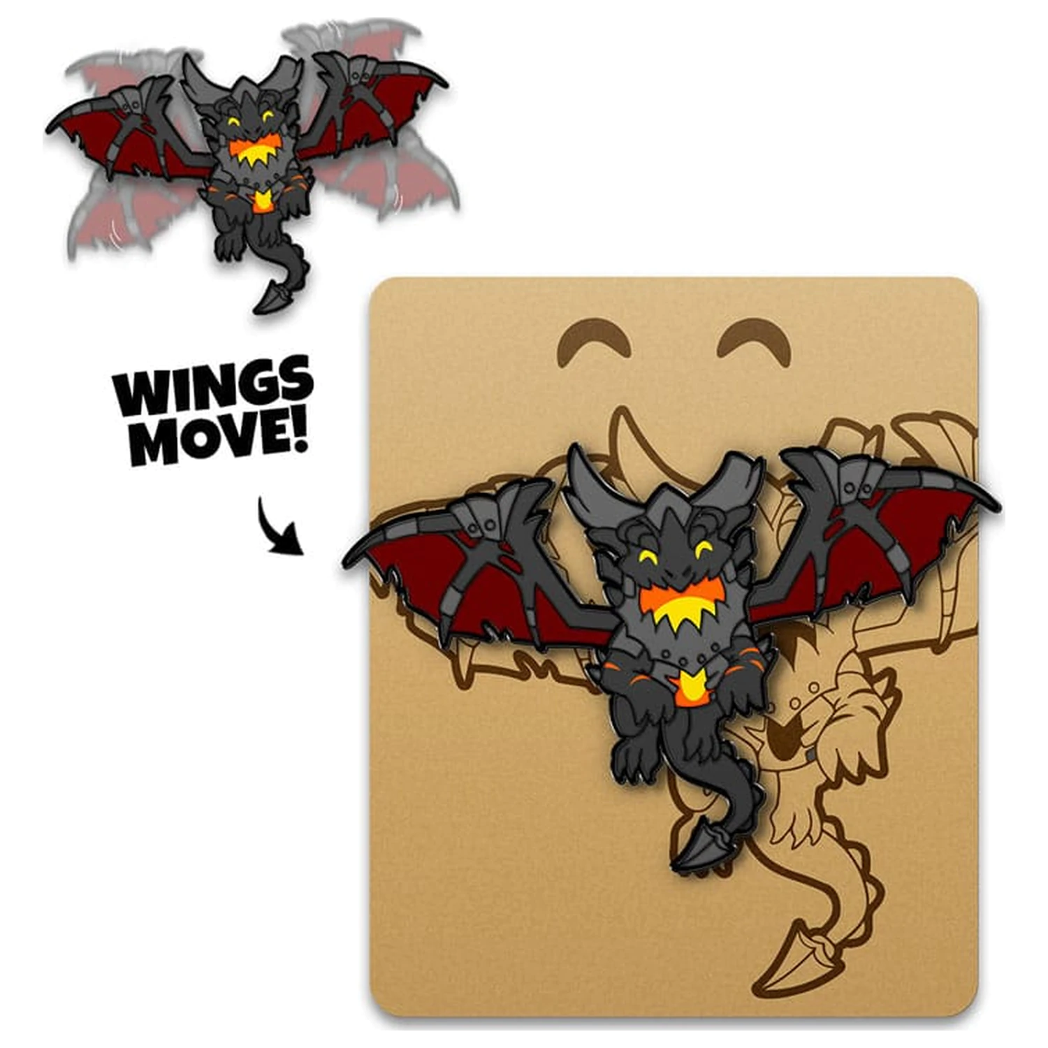 World Of Warcraft Pin Deathwing 5 cm            product photo