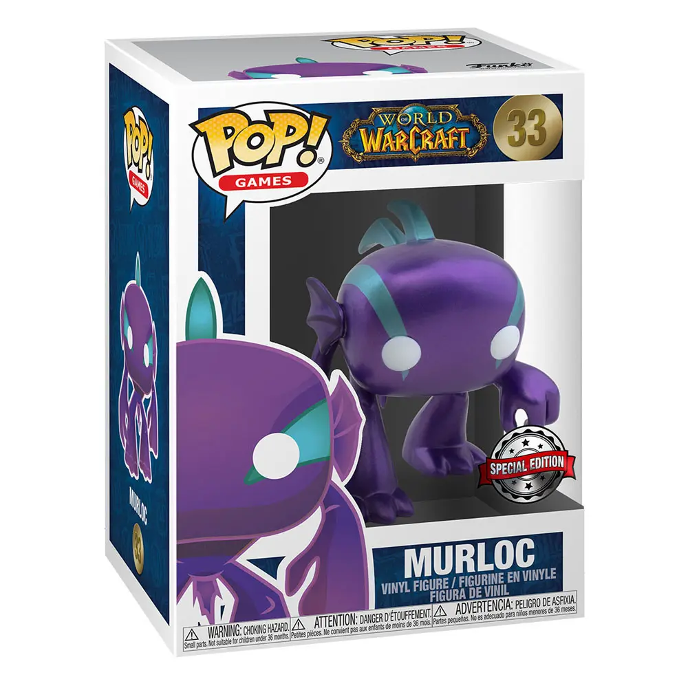 World Of Warcraft POP! Games Vinyl Figure Blizzard 30th - Spectral Murloc (PU) (MT) 9 cm product photo
