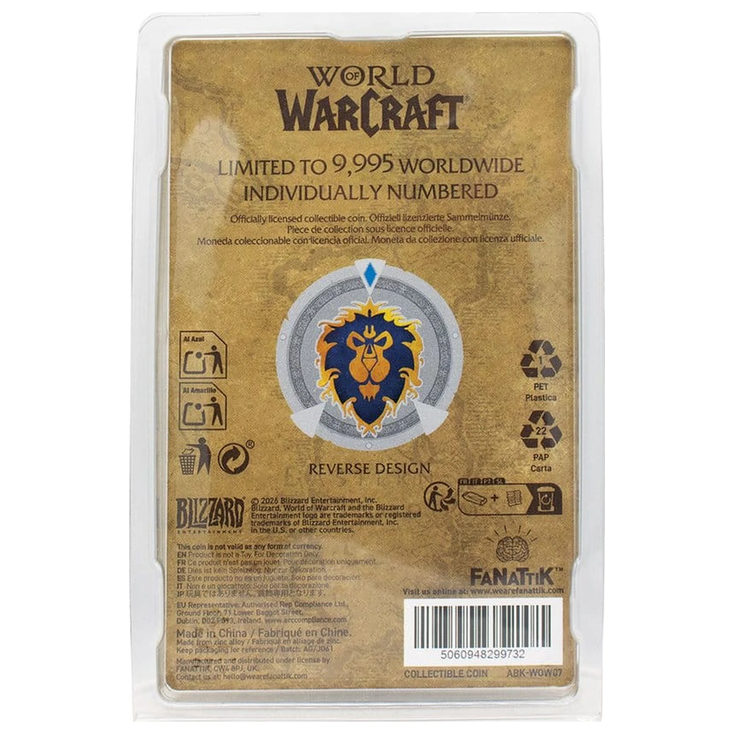 World of Warcraft Collectable Coin Faction Limited Edition product photo