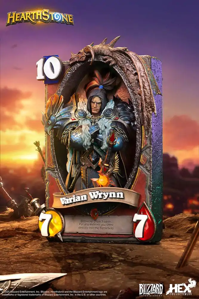Hearthstone 3D Art Frame Statue Varian Wrynn 31 cm product photo