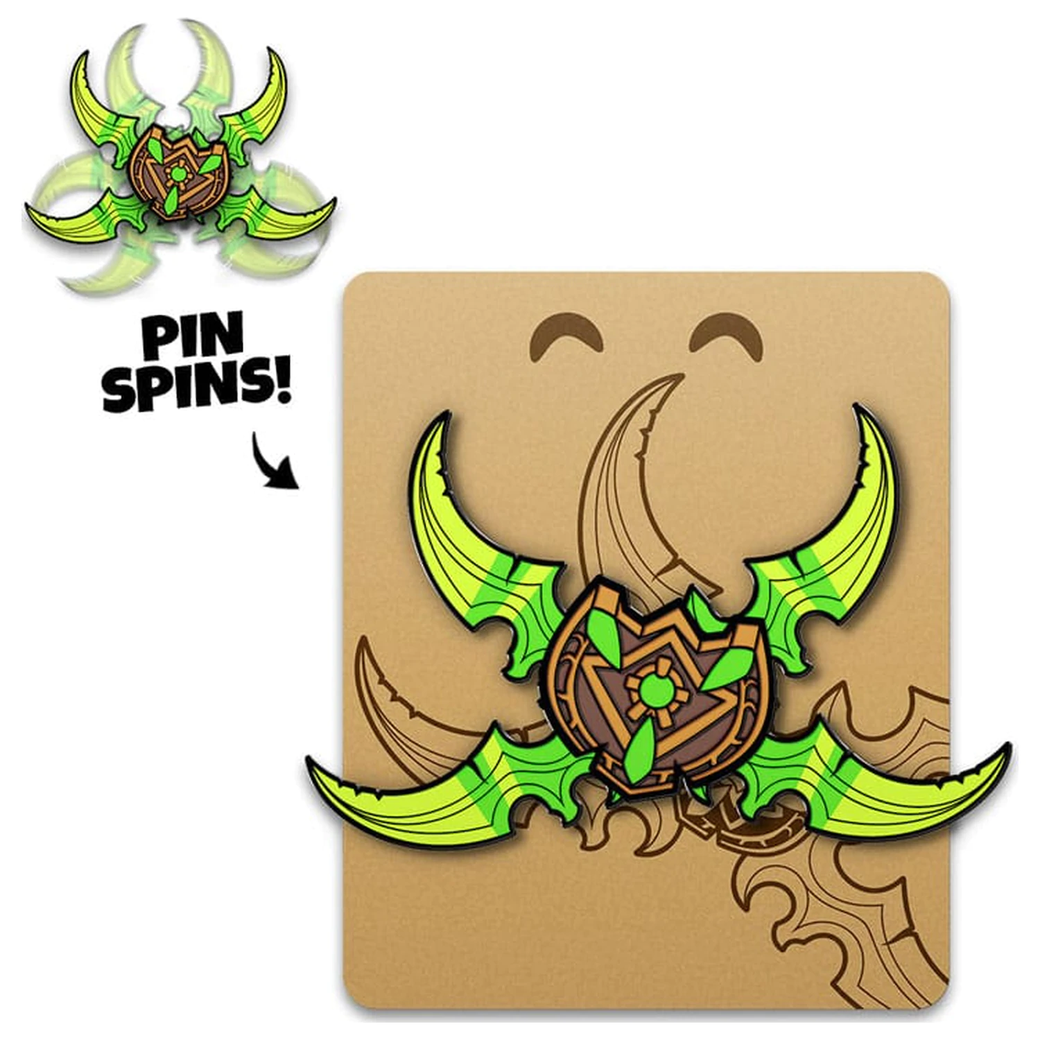 World Of Warcraft Pin Illidian Stormrage's Warglaives 5 cm            product photo