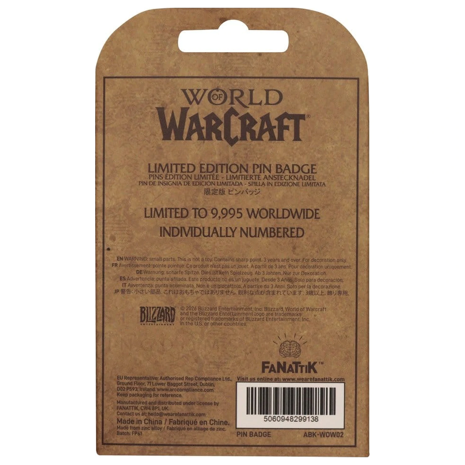 World of Warcraft Pin Badge Pepe Limited Edition product photo