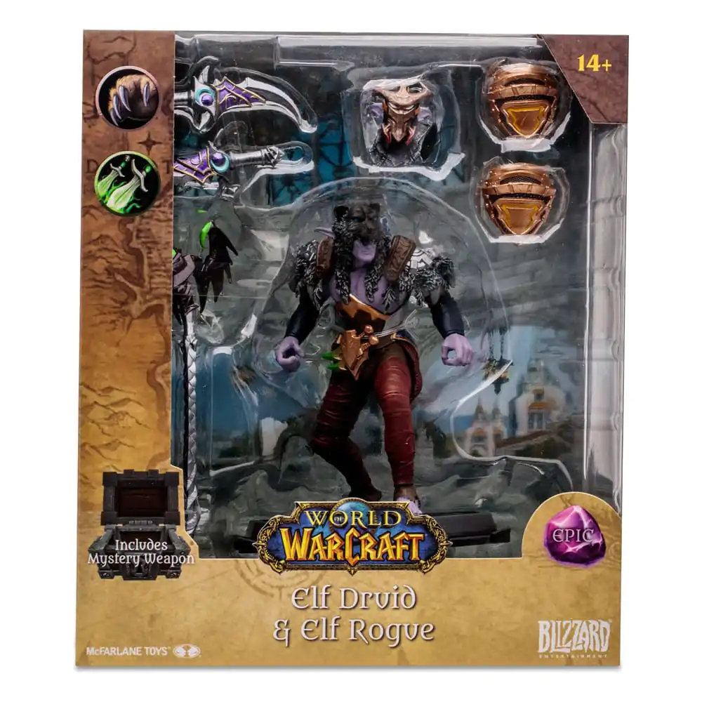 World of Warcraft Action Figure Night Elf Druid Rogue (Epic) 15 cm termékfotó