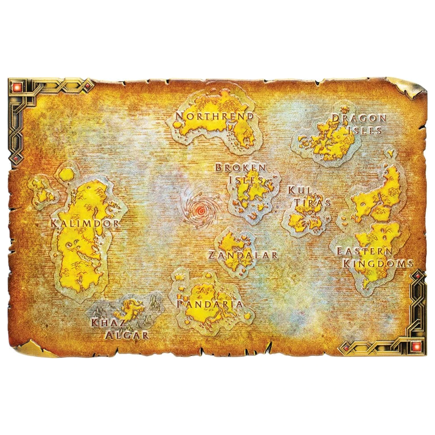 World of Warcraft Replica Metal Map of Azeroth Limited Edition 12 x 18 cm product photo