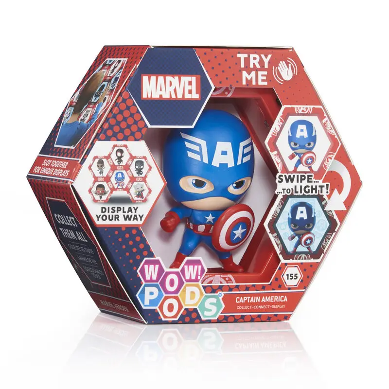 WOW! POD Marvel Captain America led figure product photo
