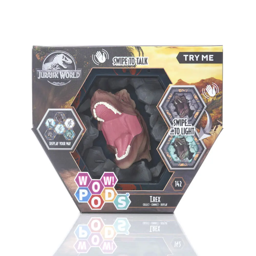 WOW! POD Jurassic World T-Rex led figure sound product photo