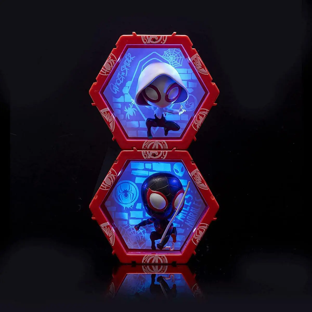 WOW! POD Marvel Miles Morales + Ghost Spider led figures set product photo