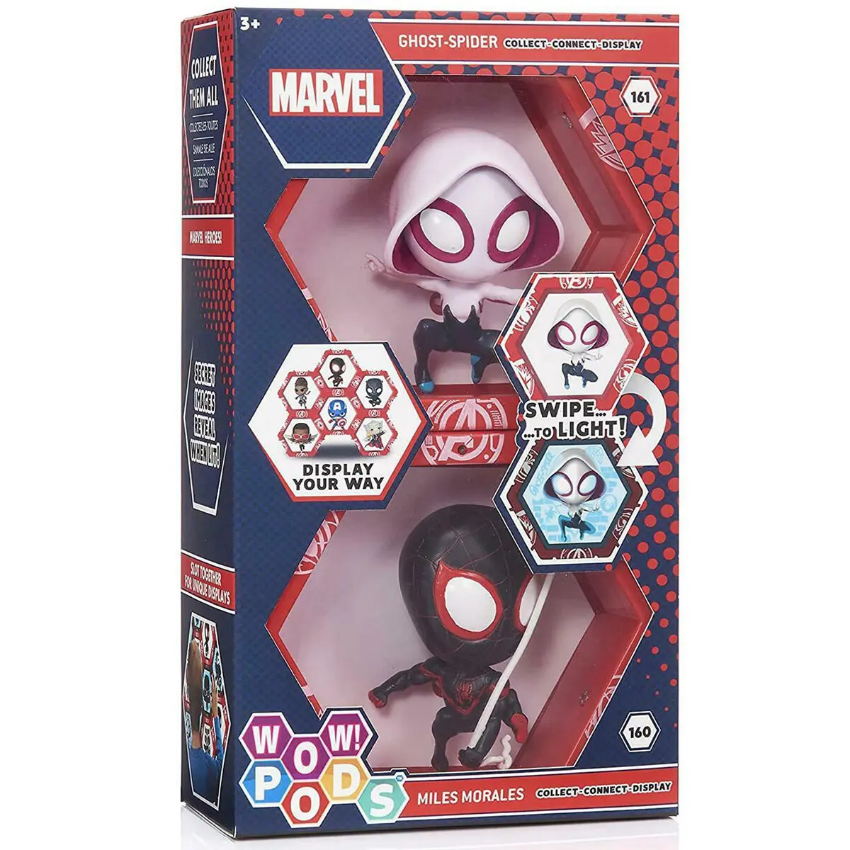WOW! POD Marvel Miles Morales + Ghost Spider led figures set product photo