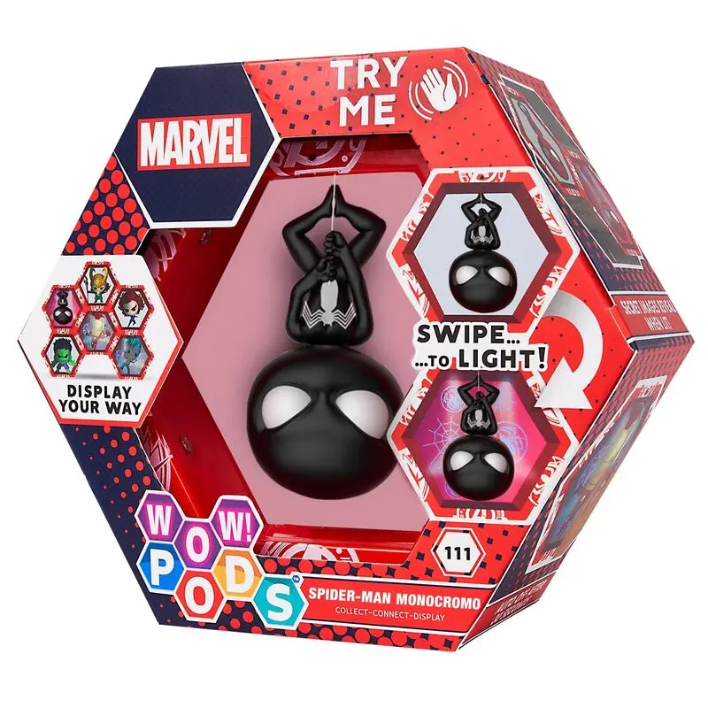 WOW! POD Marvel Spiderman Monochrome led figure product photo