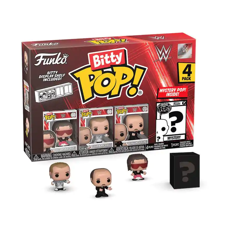 WWE Bitty Funko POP! Vinyl Figure 4-Pack Bret Hart 2,5 cm termékfotó