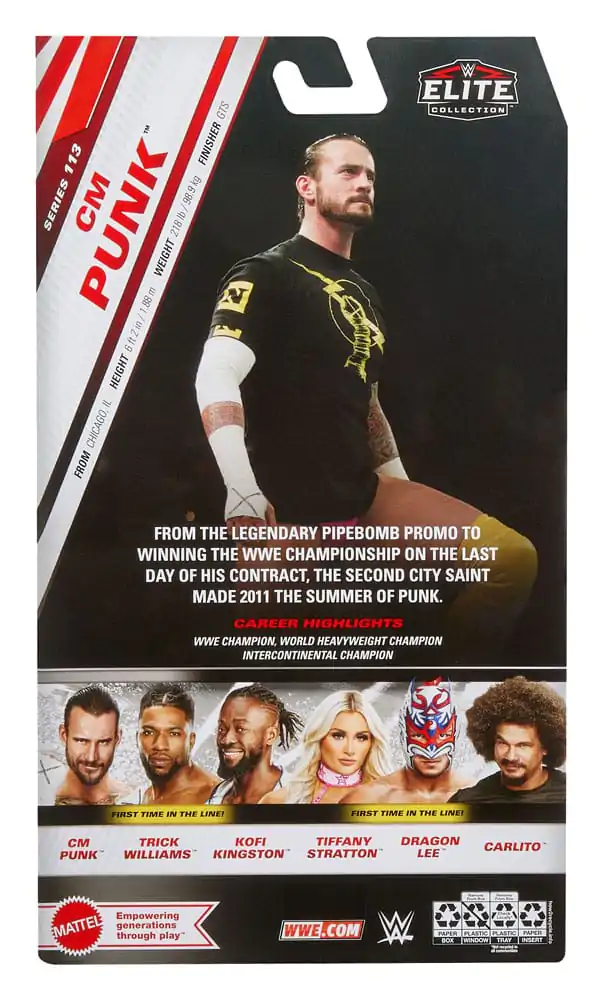 WWE Elite Collection Action Figure CM Punk 15 cm product photo