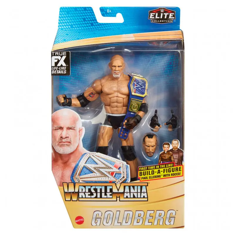 WWE Elite Wrestlemania Goldberg figure 15cm product photo