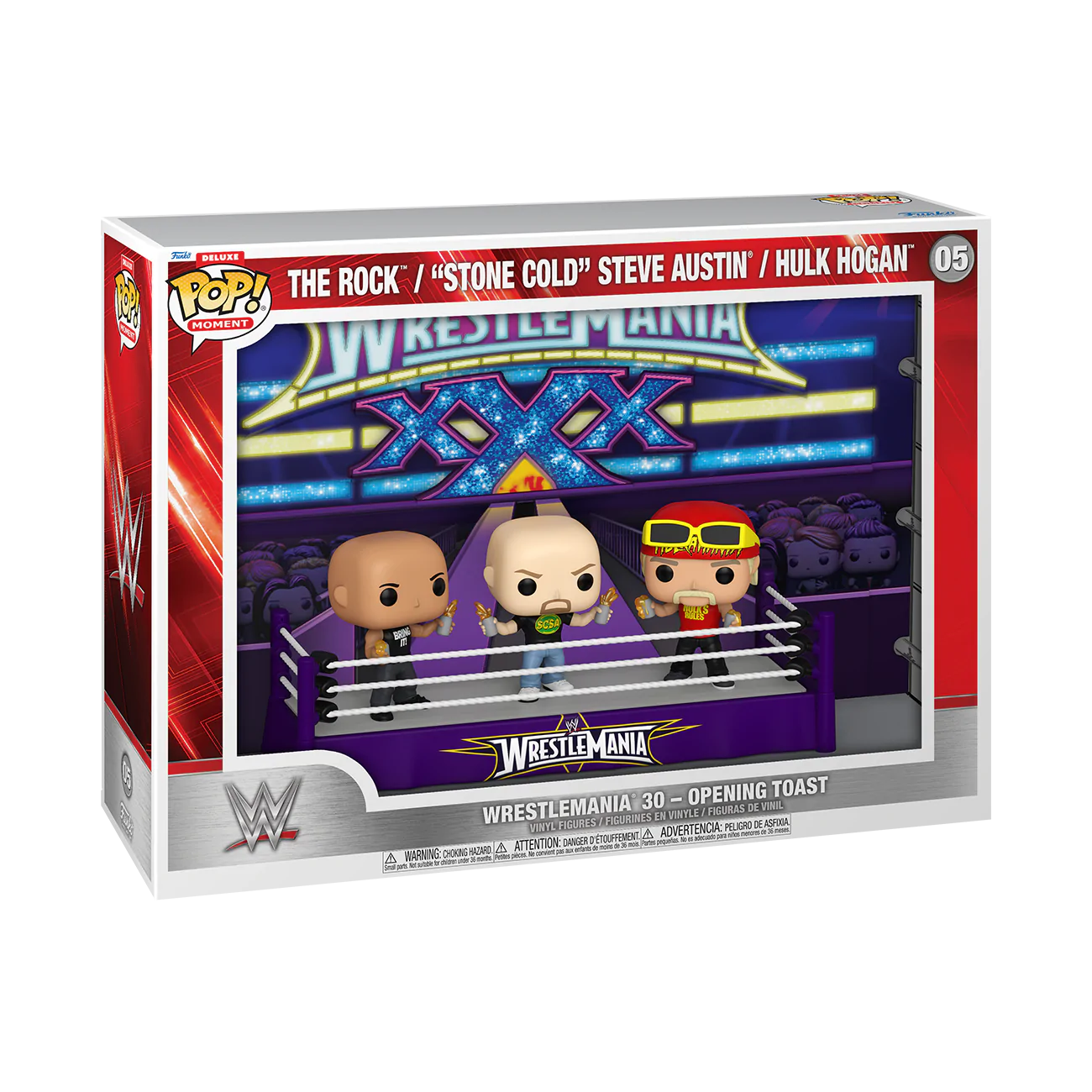 WWE Funko POP Moments Deluxe Vinyl Figures 3-Pack Wrestlemania 30 Opening Toast termékfotó