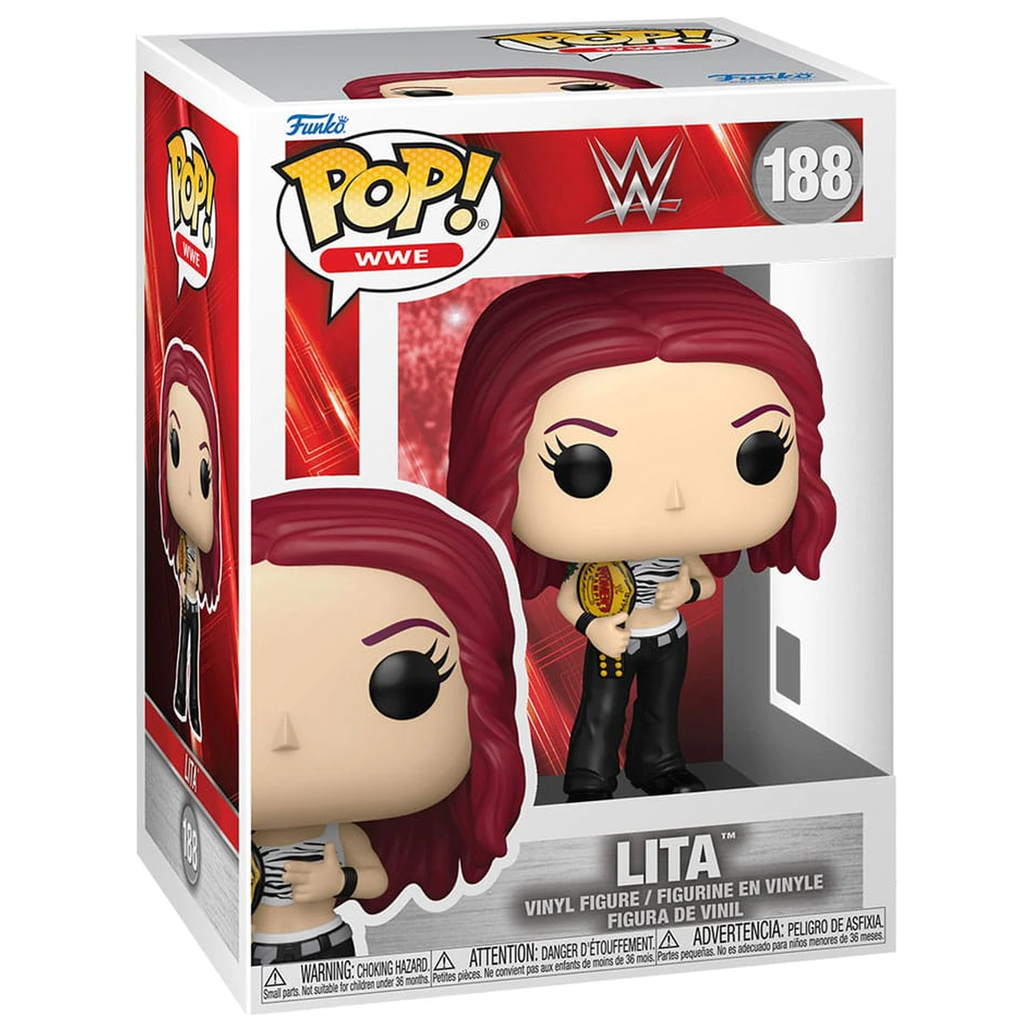 WWE Funko POP! Vinyl Figure Lita with Championship Belt 9 cm product photo