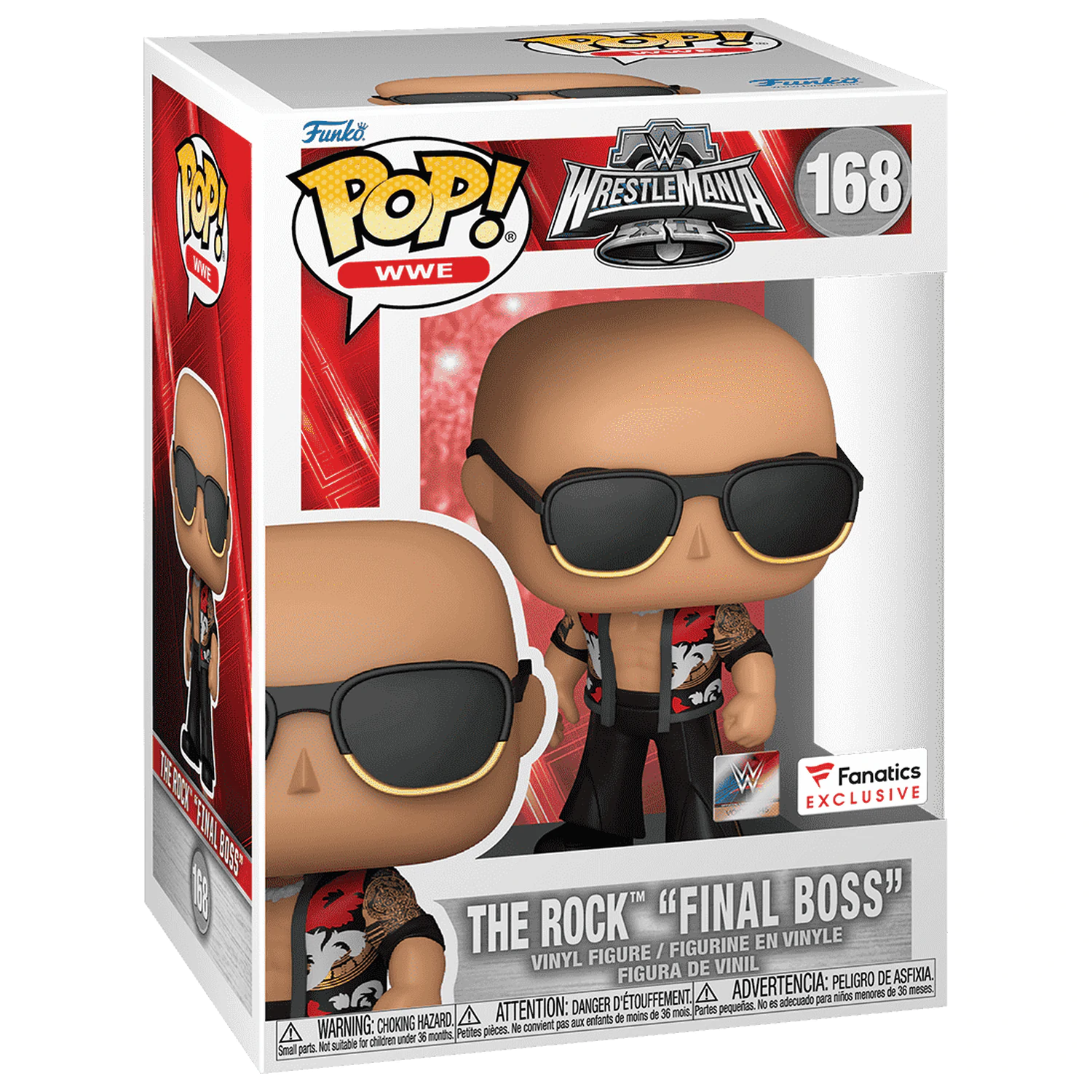 WWE Funko POP! Vinyl Figure The Rock- Final Boss (WrestleMania 40) 9 cm product photo